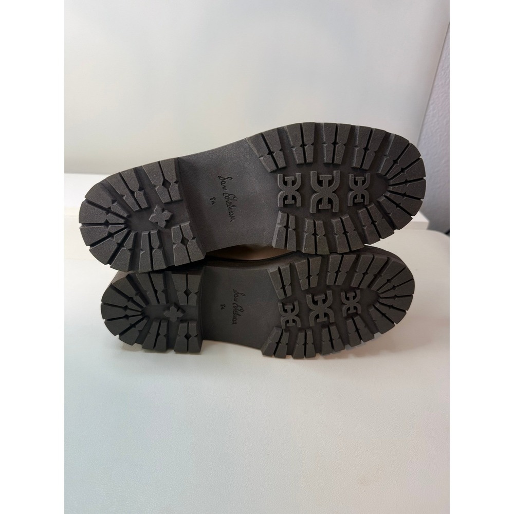 Sam Edelman Wellington Sesame Leather Water Repellent Lug Sole Boots 8.5 NEW - Picture 7 of 10